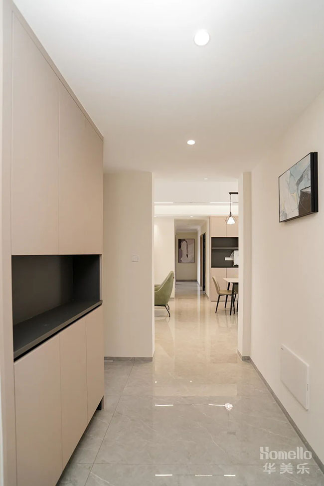 140㎡四居，無主燈橫廳設計+大套房設計，戶型舒適度拉滿